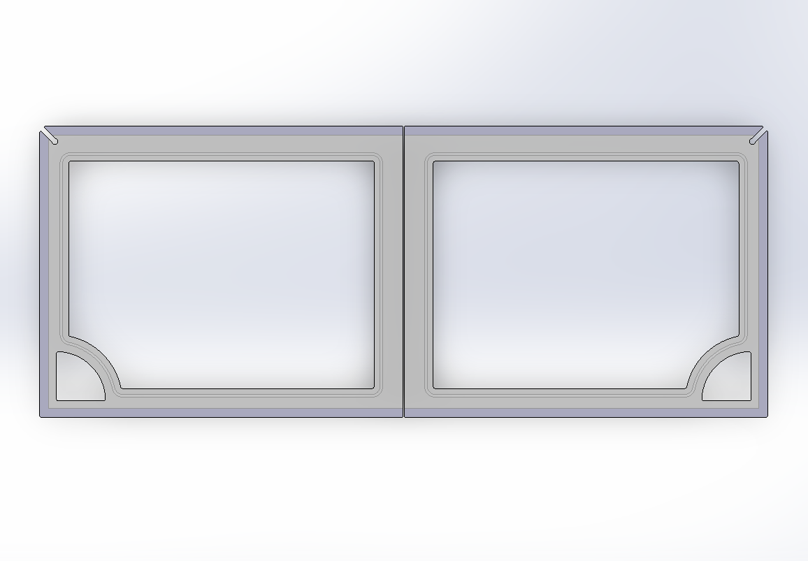 Salty Lids 3/8 and 1/2 inch polycarbonate aquarium lid for DSA 105 tank with screened ventilation and CNC cutouts