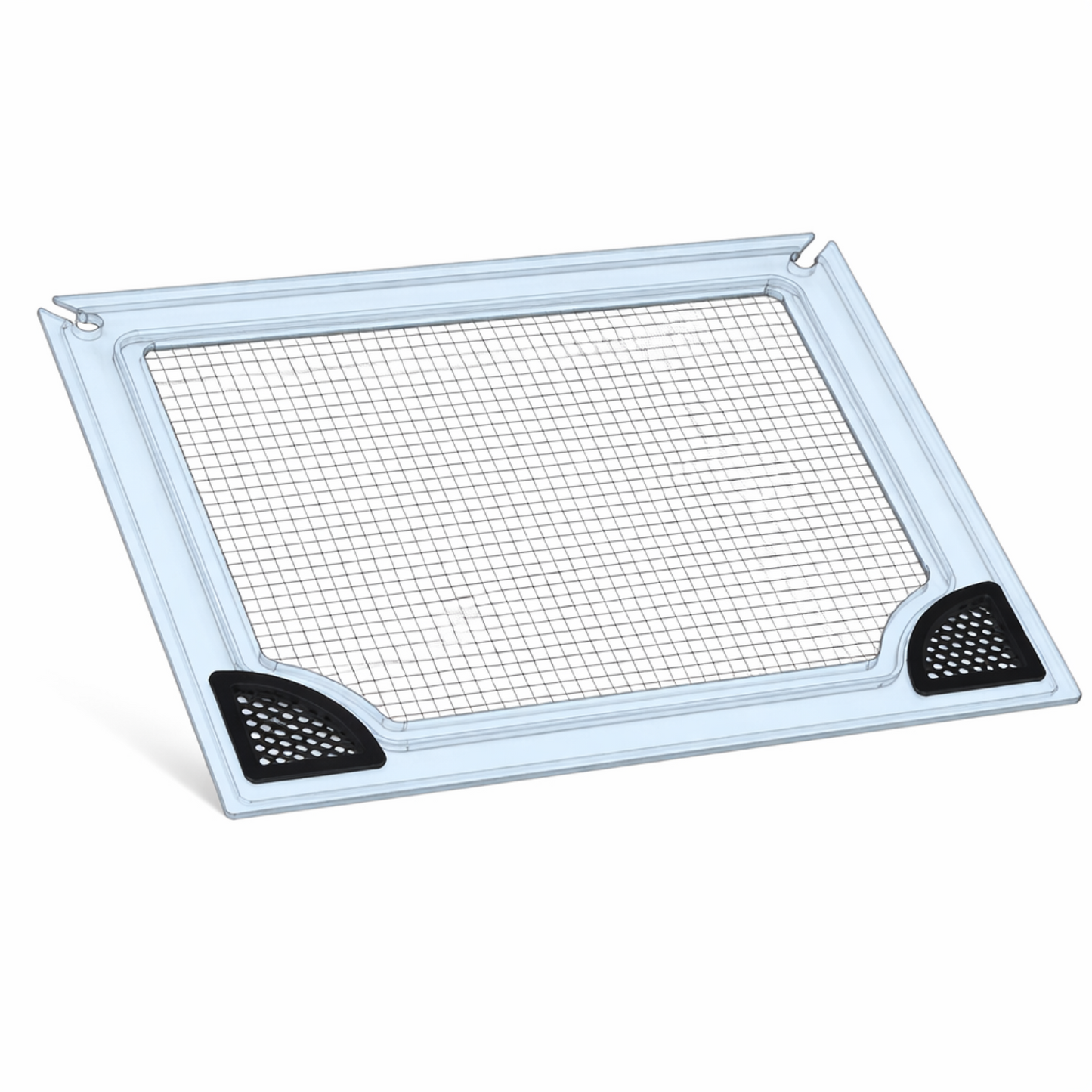 Clear polycarbonate aquarium lid with mesh screen by Salty Lids