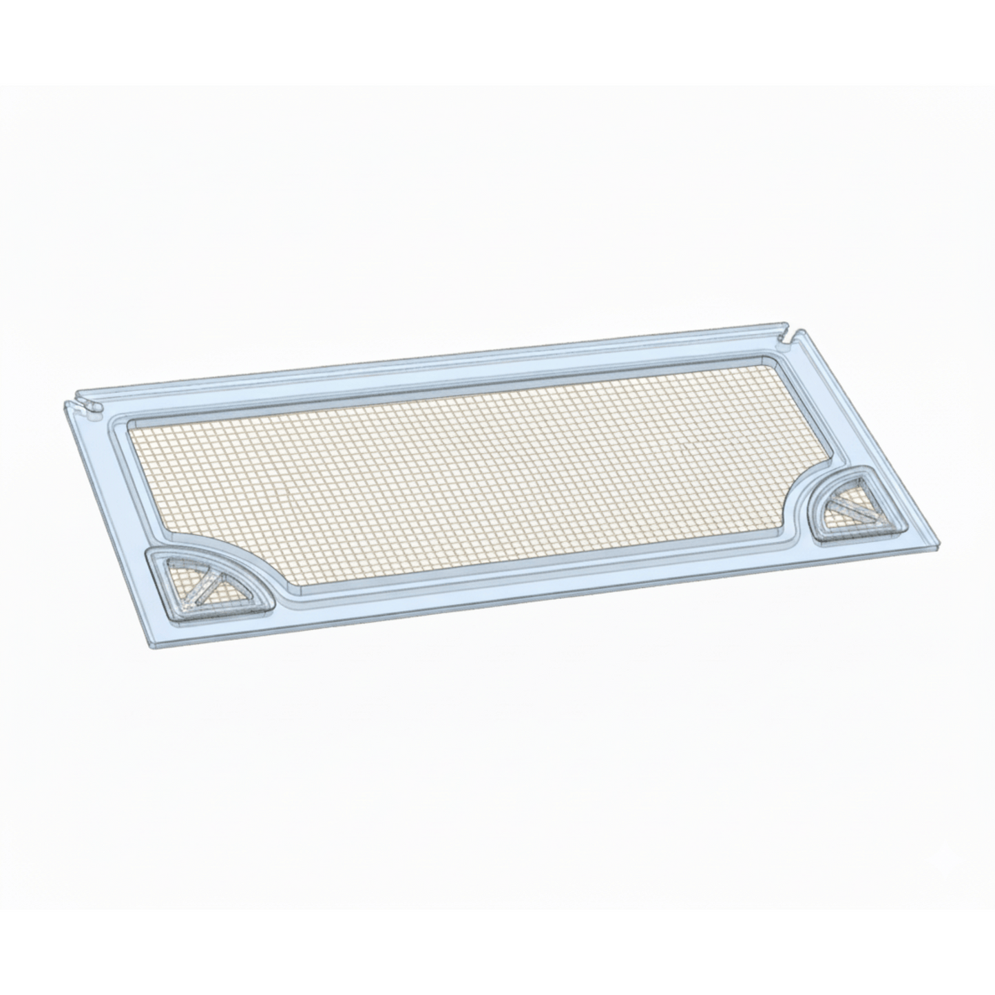 Salty Lids 3/8 and 1/2 inch polycarbonate aquarium lid for IM 40L NUVO Fusion PRO AIO tank with screened ventilation and CNC cutouts