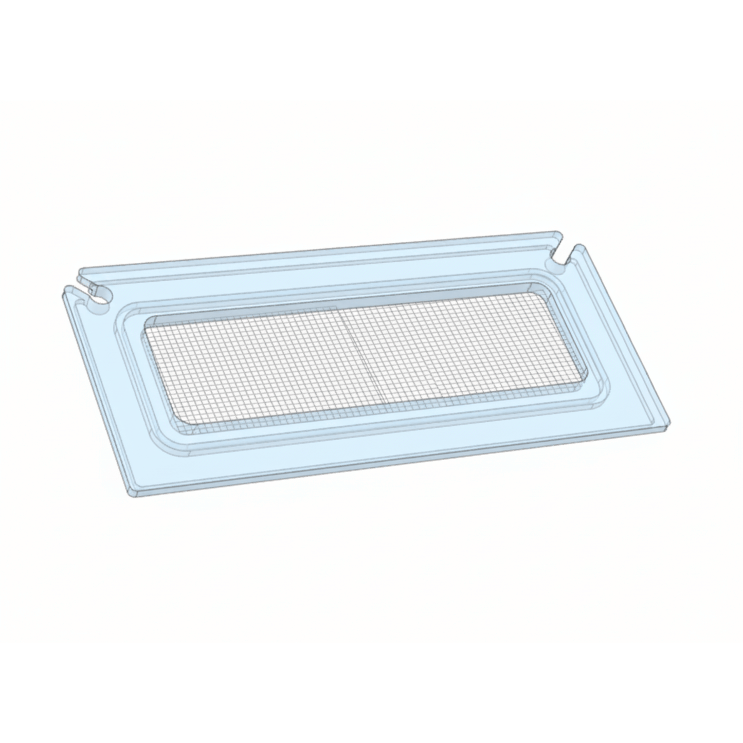Salty Lids 3/8 and 1/2 inch polycarbonate aquarium lid for Ultum Nature Systems 45A AIO tank with screened ventilation and CNC cutouts