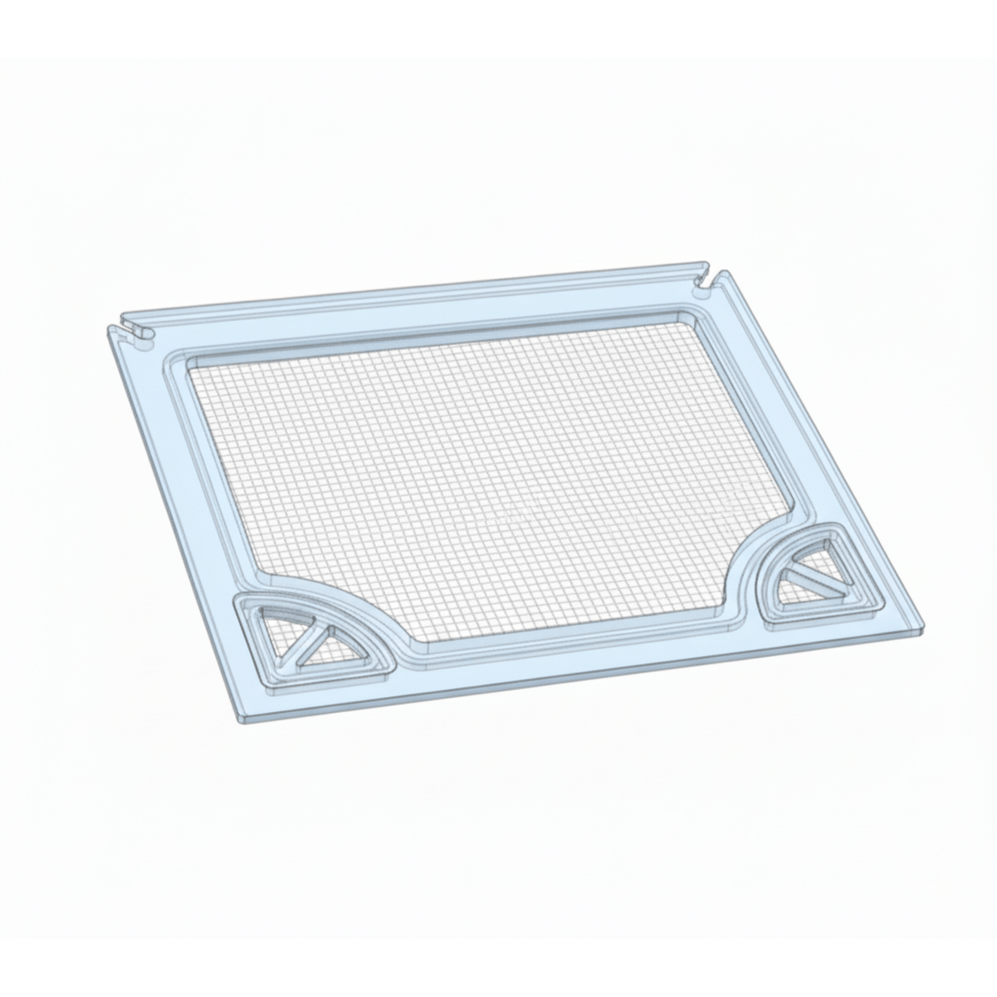 Salty Lids 3/8 and 1/2 inch polycarbonate aquarium lid for Waterbox Marine X 60.2 tank with screened ventilation and CNC cutouts