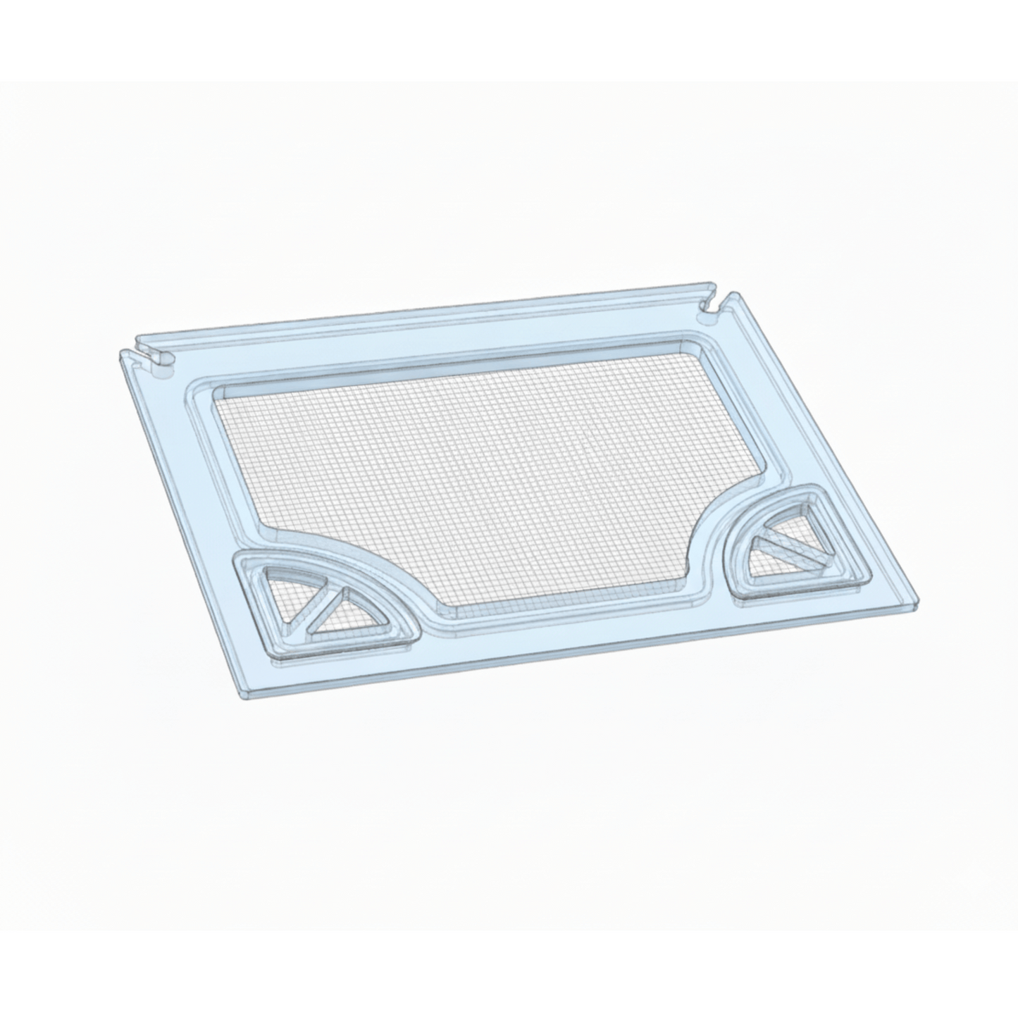 Salty Lids 3/8 and 1/2 inch polycarbonate aquarium lid for Waterbox Cube 25 Peninsula AIO tank with screened ventilation and CNC cutouts