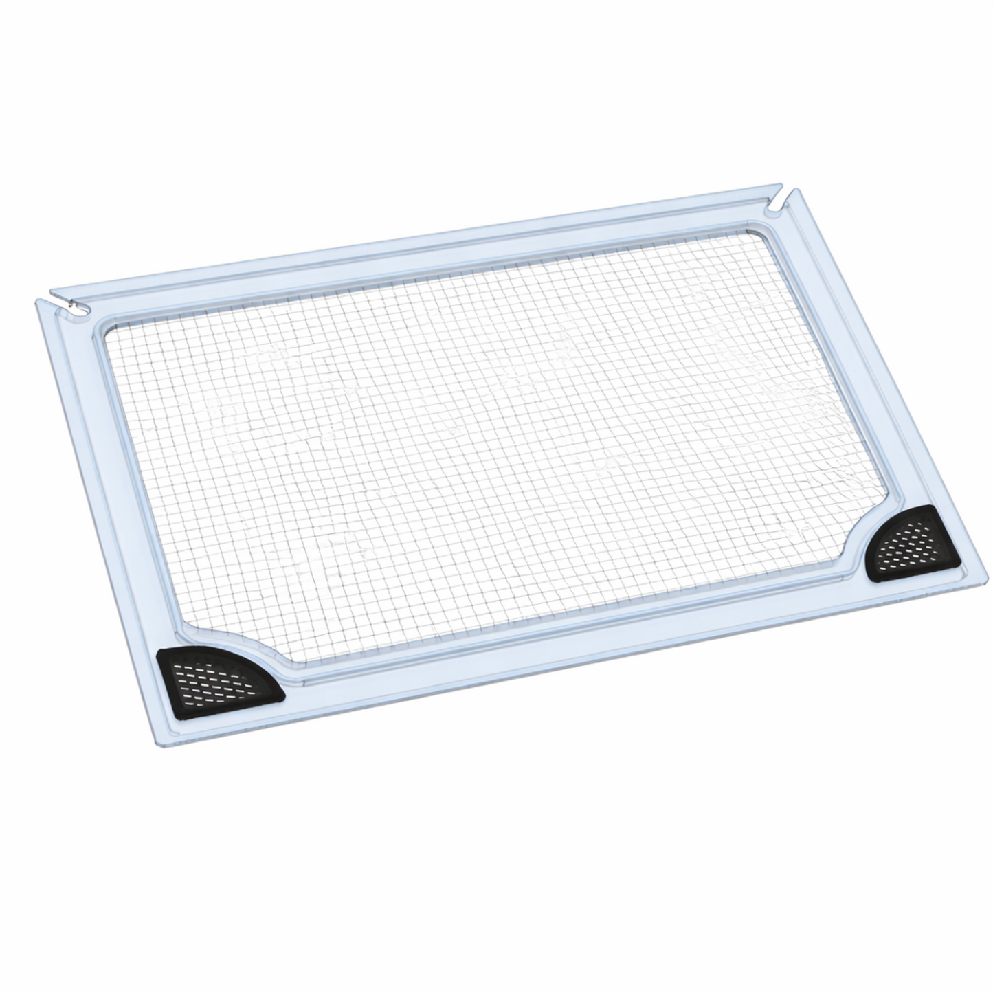 Clear polycarbonate aquarium lid with mesh screen by Salty Lids
