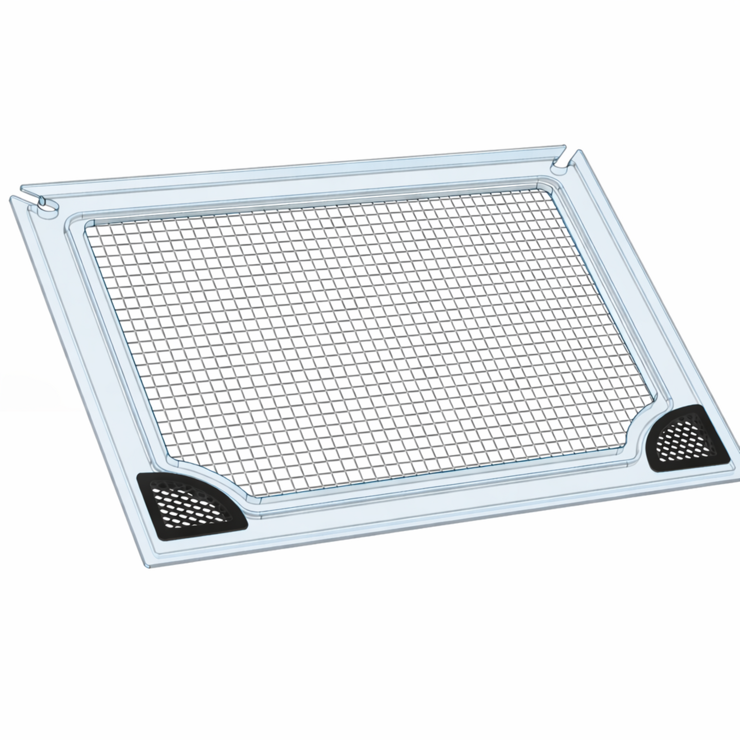 Clear polycarbonate aquarium lid with mesh screen by Salty Lids