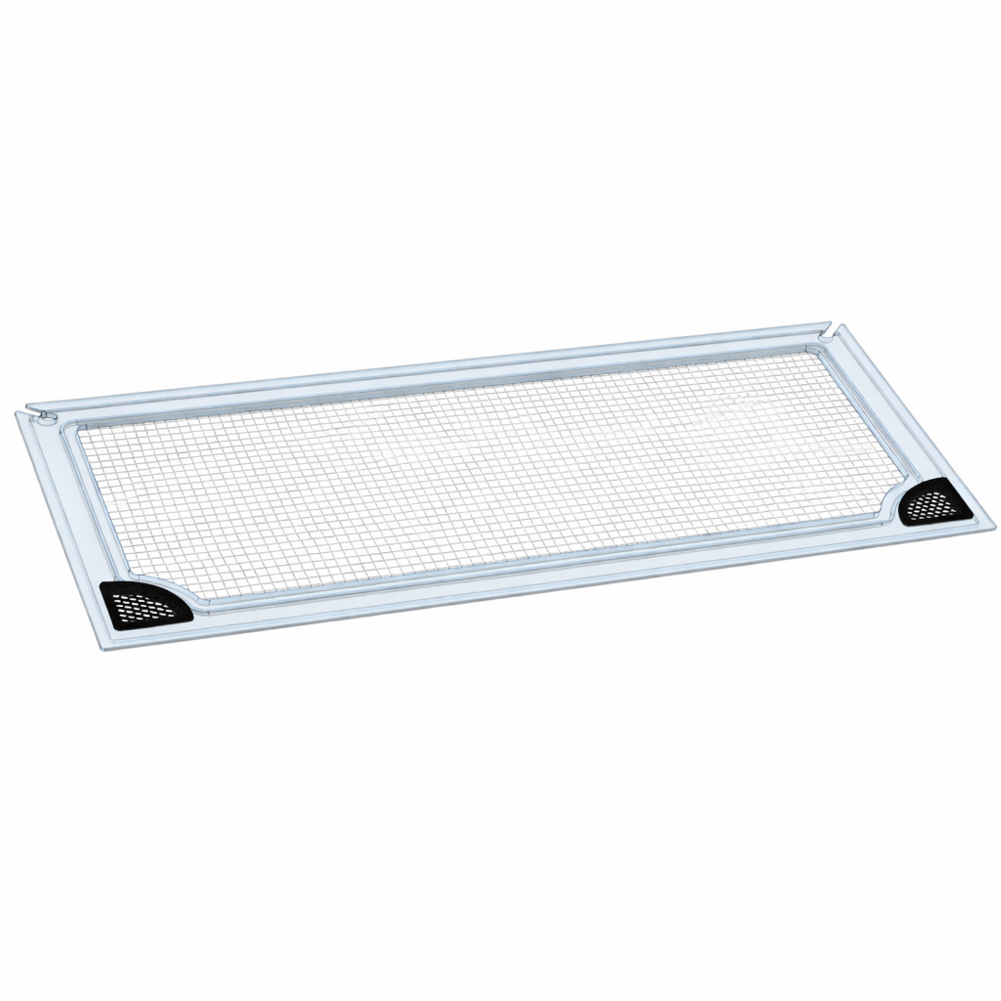 Clear polycarbonate aquarium lid with mesh screen by Salty Lids