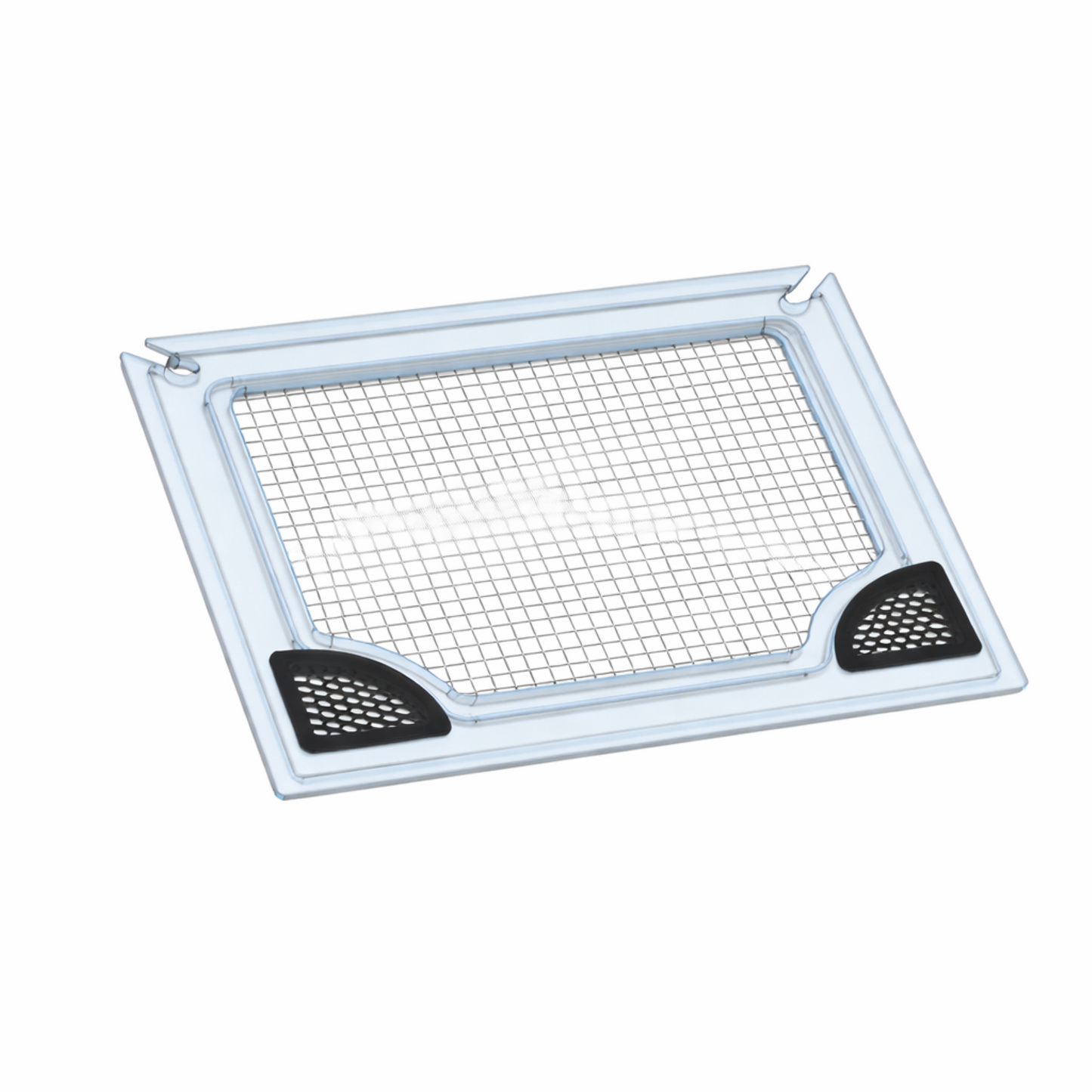 Clear polycarbonate aquarium lid with mesh screen by Salty Lids