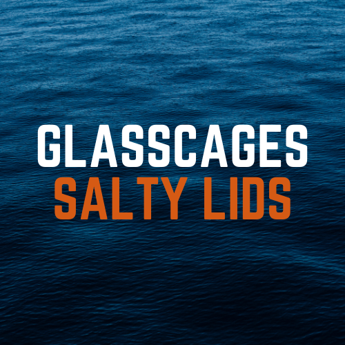 Salty Lids custom polycarbonate aquarium lids designed for Glasscages tanks — precision CNC-cut, lightweight, and built with screened ventilation and access caps for superior fit and function.