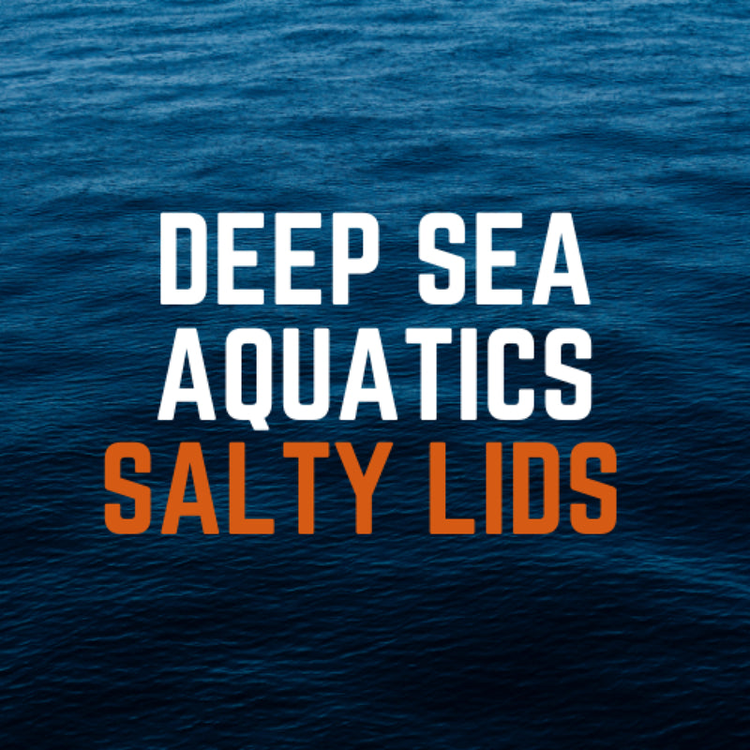 Salty Lids custom polycarbonate aquarium lids designed for Deep Sea Aquatics tanks — precision CNC-cut, lightweight, and built with screened ventilation and access caps for superior fit and function.
