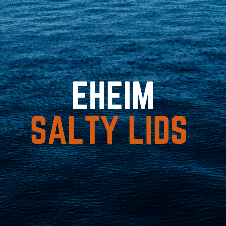 Salty Lids custom polycarbonate aquarium lids designed for Eheim tanks — precision CNC-cut, lightweight, and built with screened ventilation and access caps for superior fit and function.