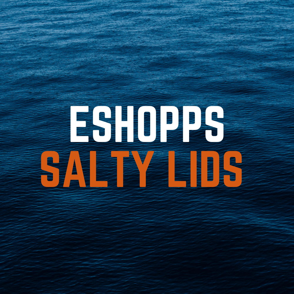 Salty Lids custom polycarbonate aquarium lids designed for Eshopps tanks — precision CNC-cut, lightweight, and built with screened ventilation and access caps for superior fit and function.