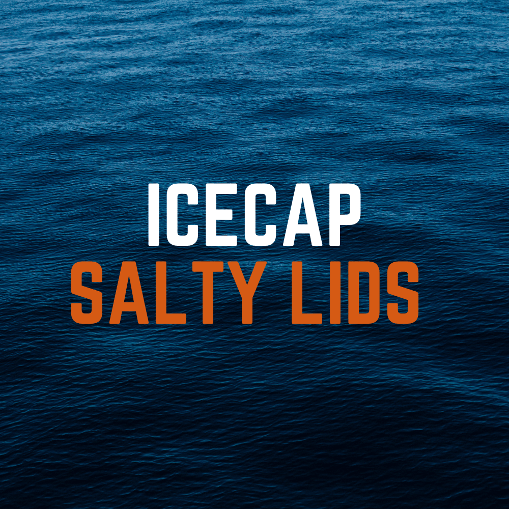 Salty Lids custom polycarbonate aquarium lids designed for IceCap tanks — precision CNC-cut, lightweight, and built with screened ventilation and access caps for superior fit and function.