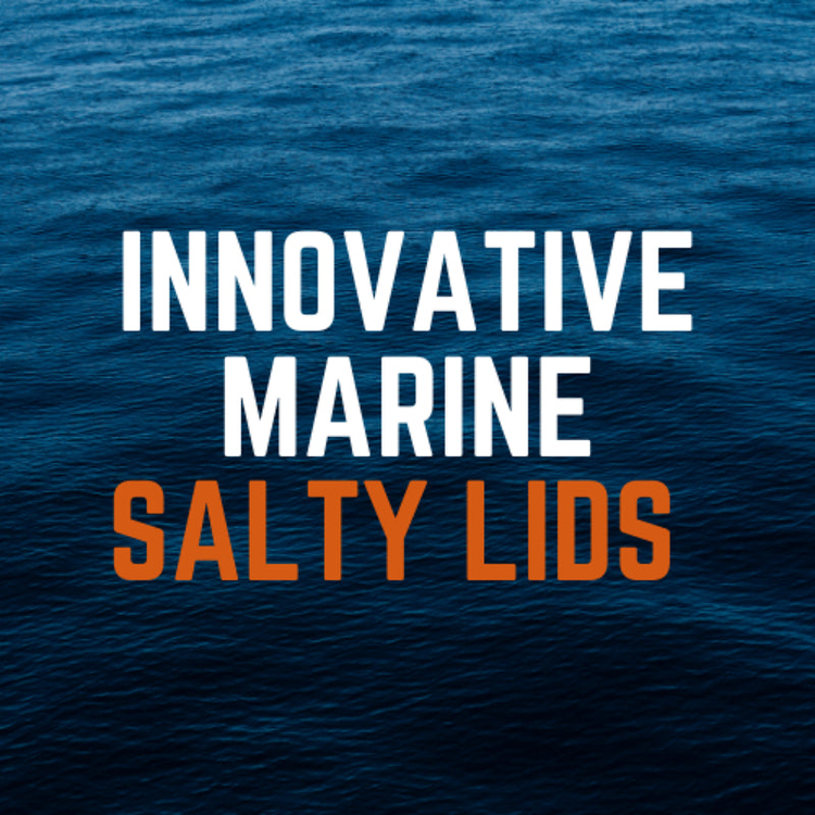 Salty Lids custom polycarbonate aquarium lids designed for Innovative Marine tanks — precision CNC-cut, lightweight, and built with screened ventilation and access caps for superior fit and function.