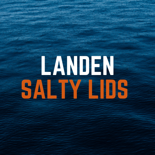 Salty Lids custom polycarbonate aquarium lids designed for Landen tanks — precision CNC-cut, lightweight, and built with screened ventilation and access caps for superior fit and function.