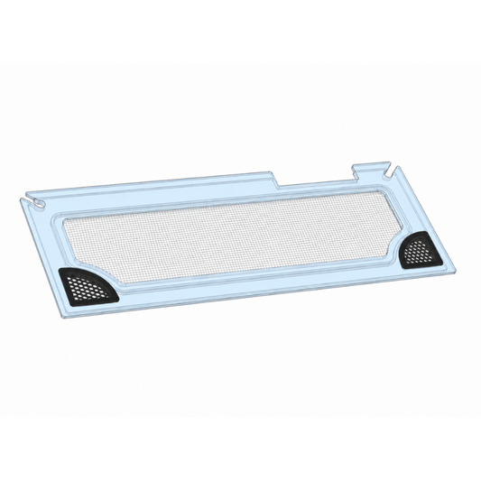 20L/29 (29 x 11.25) Lid with 6.5" x 1.5" Cutout - Screened Aquarium Cover Rimmed Aquarium Lid by Salty Lids