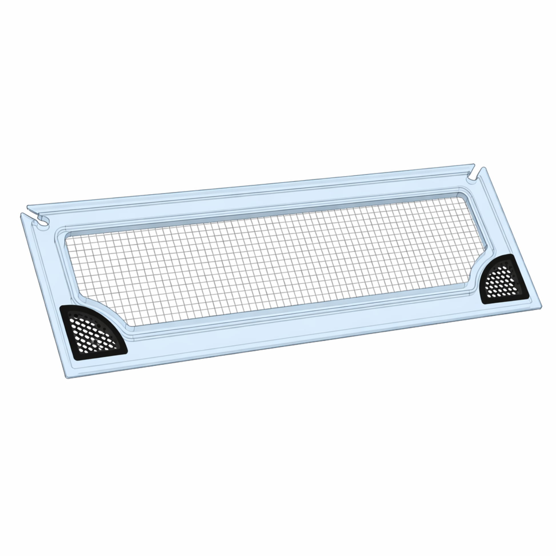 Clear polycarbonate aquarium lid with mesh screen by Salty Lids