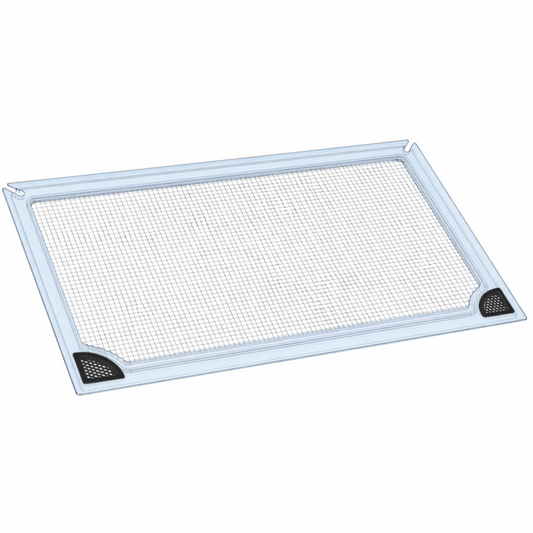 Clear polycarbonate aquarium lid with mesh screen by Salty Lids