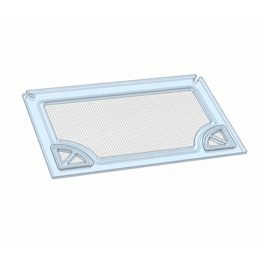 Salty Lids 3/8 and 1/2 inch polycarbonate aquarium lid for JBJ RF-45 AIO with screened ventilation and CNC cutouts