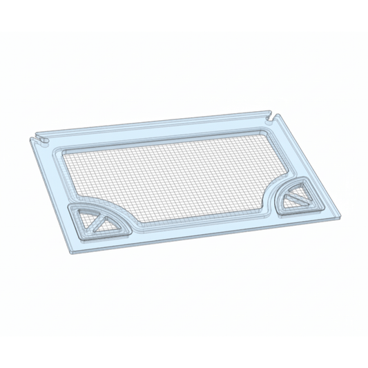 Salty Lids 3/8 and 1/2 inch polycarbonate aquarium lid for Aqua Japan 40 with screened ventilation and CNC cutouts