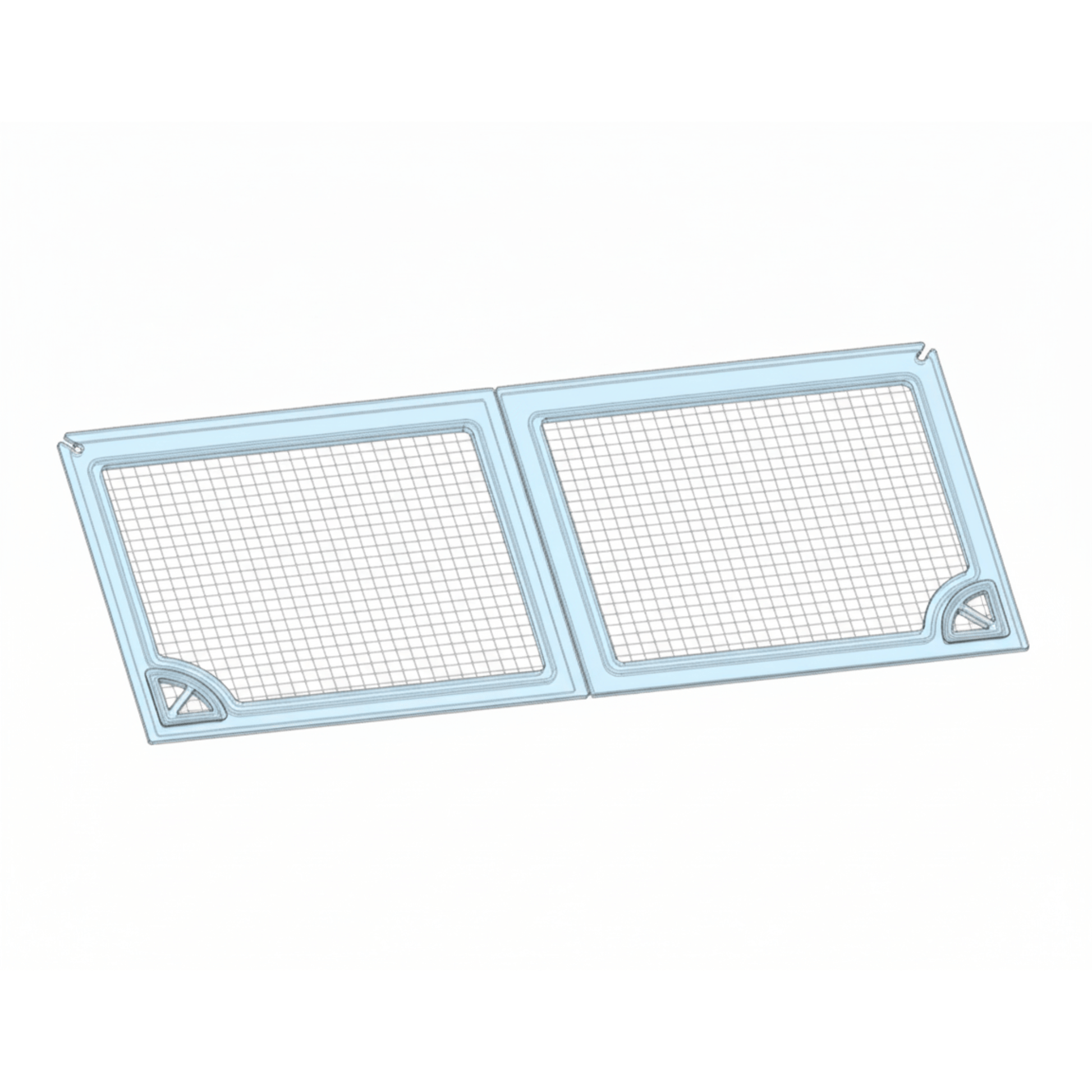 Salty Lids 3/8 and 1/2 inch polycarbonate aquarium lid for Aqua Japan 65 tank with screened ventilation and CNC cutouts