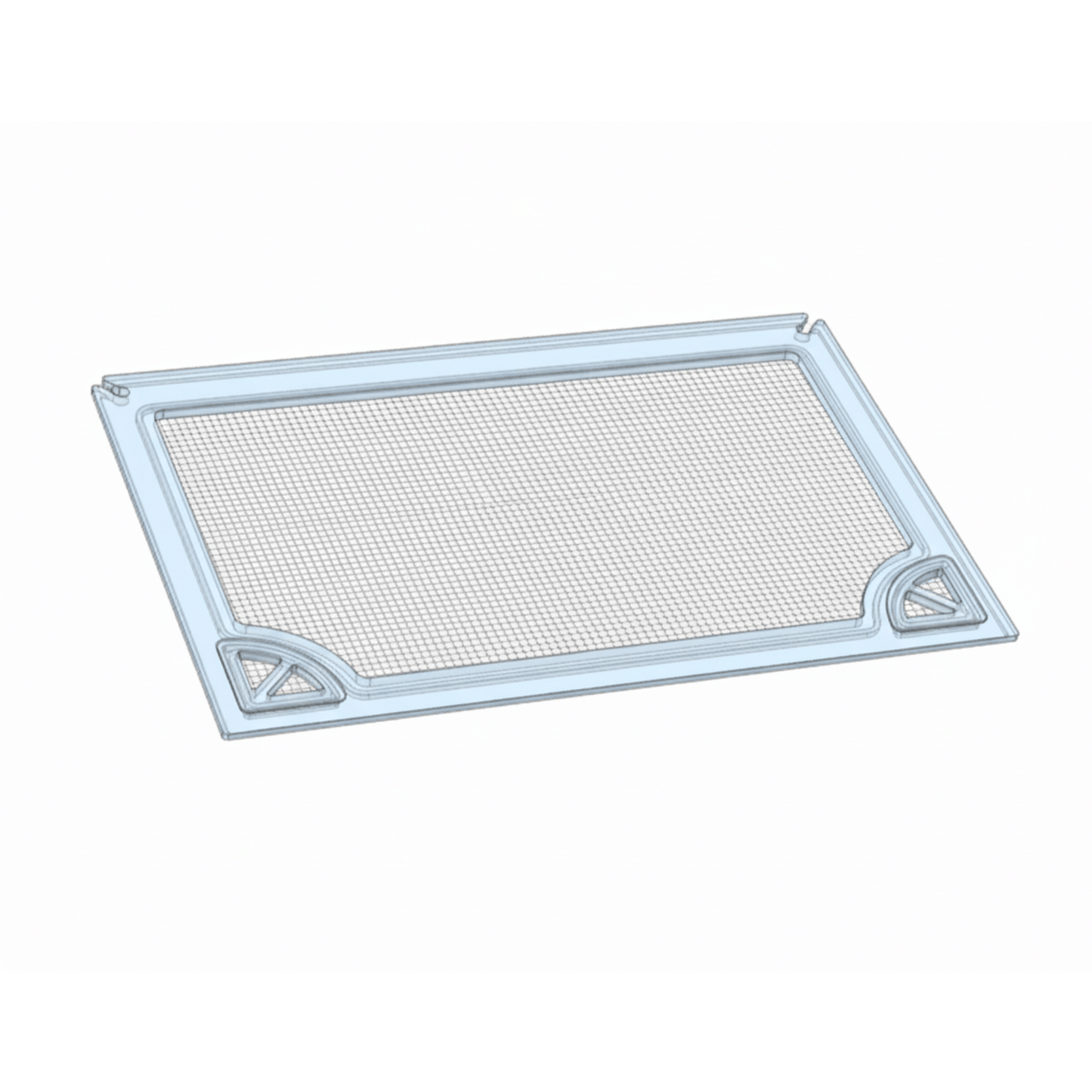 Salty Lids 3/8 and 1/2 inch polycarbonate aquarium lid for Aqua Japan 90 tank with screened ventilation and CNC cutouts
