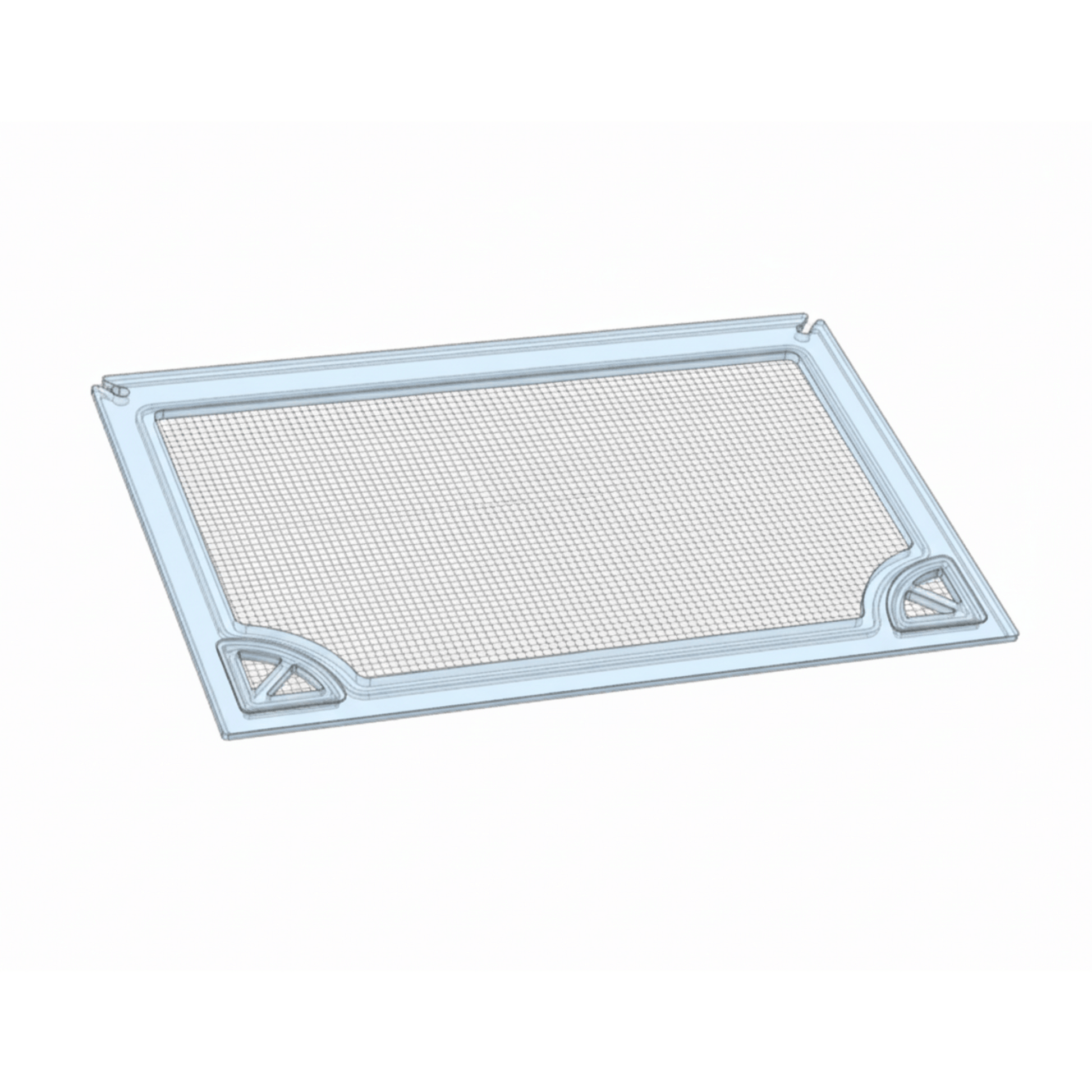 Salty Lids 3/8 and 1/2 inch polycarbonate aquarium lid for Aqua Japan 90 tank with screened ventilation and CNC cutouts