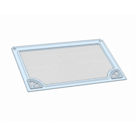 Salty Lids 3/8 and 1/2 inch polycarbonate aquarium lid for Aqua Japan 90 tank with screened ventilation and CNC cutouts