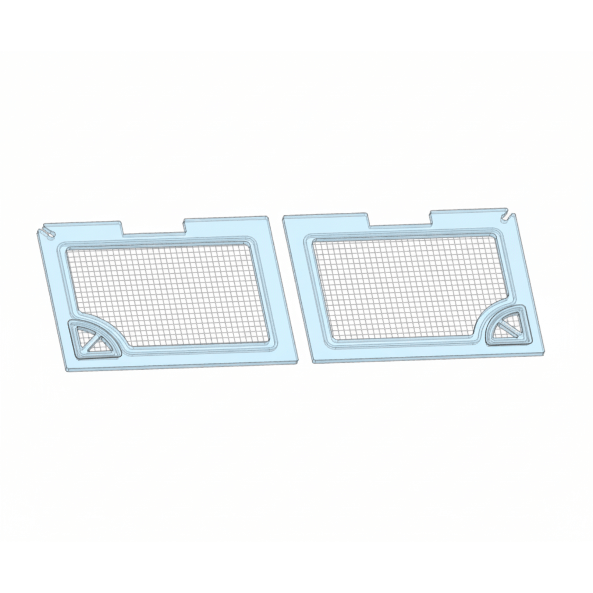 Salty Lids 3/8 and 1/2 inch polycarbonate aquarium lid for Aqueon 75 and 90 gallon tanks with screened ventilation and CNC cutouts
