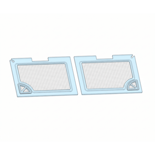 Salty Lids 3/8 and 1/2 inch polycarbonate aquarium lid for Aqueon 75 and 90 gallon tanks with screened ventilation and CNC cutouts