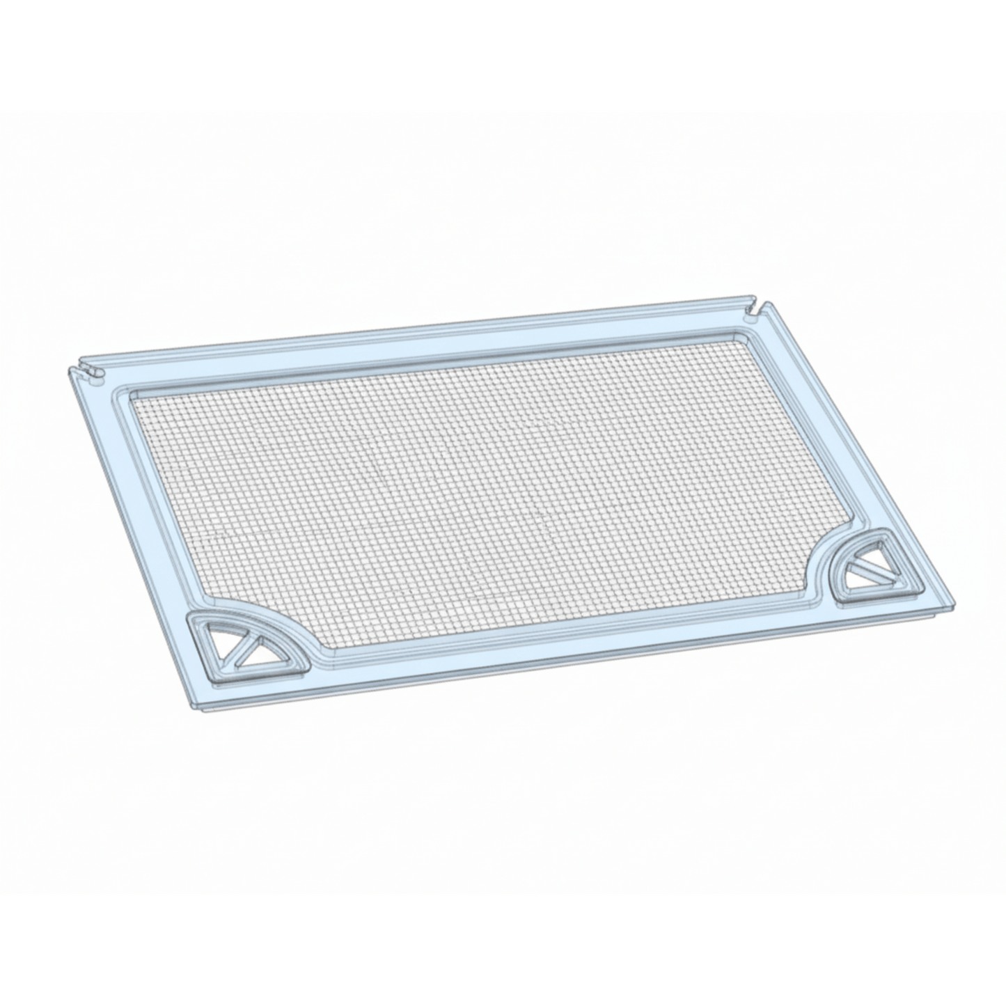 Salty Lids 3/8 and 1/2 inch polycarbonate aquarium lid for CADE River S2 900 tank with screened ventilation and CNC cutouts