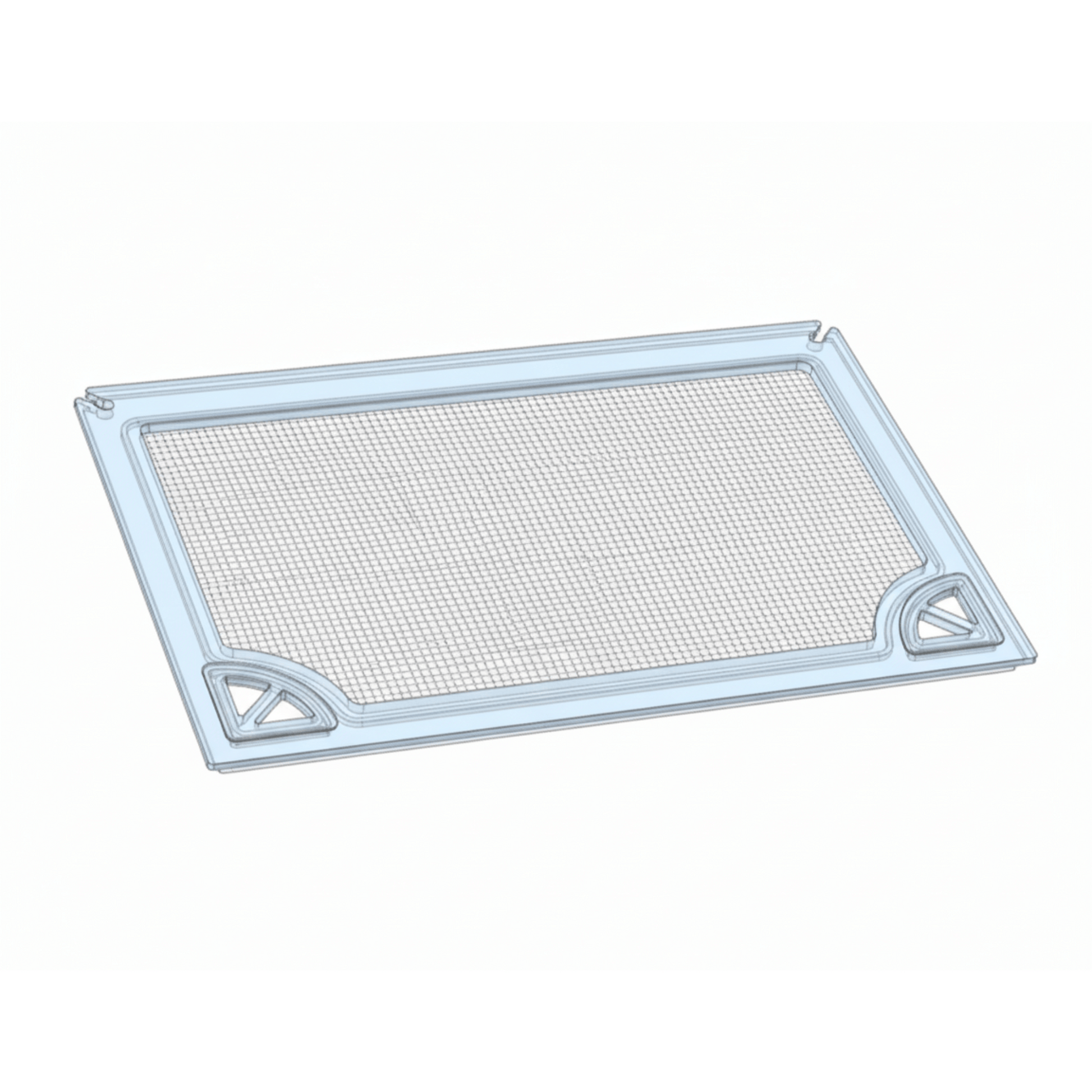 Salty Lids 3/8 and 1/2 inch polycarbonate aquarium lid for CADE River S2 900 tank with screened ventilation and CNC cutouts