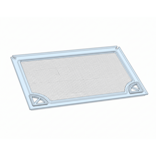 Salty Lids 3/8 and 1/2 inch polycarbonate aquarium lid for CADE River S2 900 tank with screened ventilation and CNC cutouts