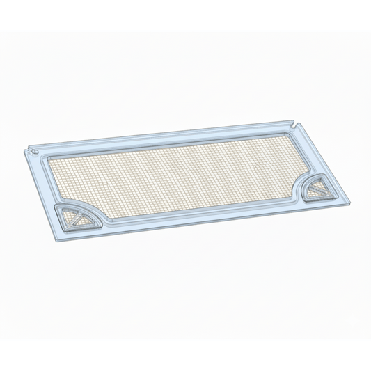 Salty Lids 3/8 and 1/2 inch polycarbonate aquarium lid for IM 40L NUVO Fusion PRO AIO tank with screened ventilation and CNC cutouts