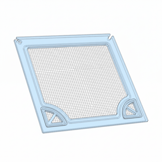 Salty Lids 3/8 and 1/2 inch polycarbonate aquarium lid for Red Sea Reefer 200 tank with screened ventilation and CNC cutouts