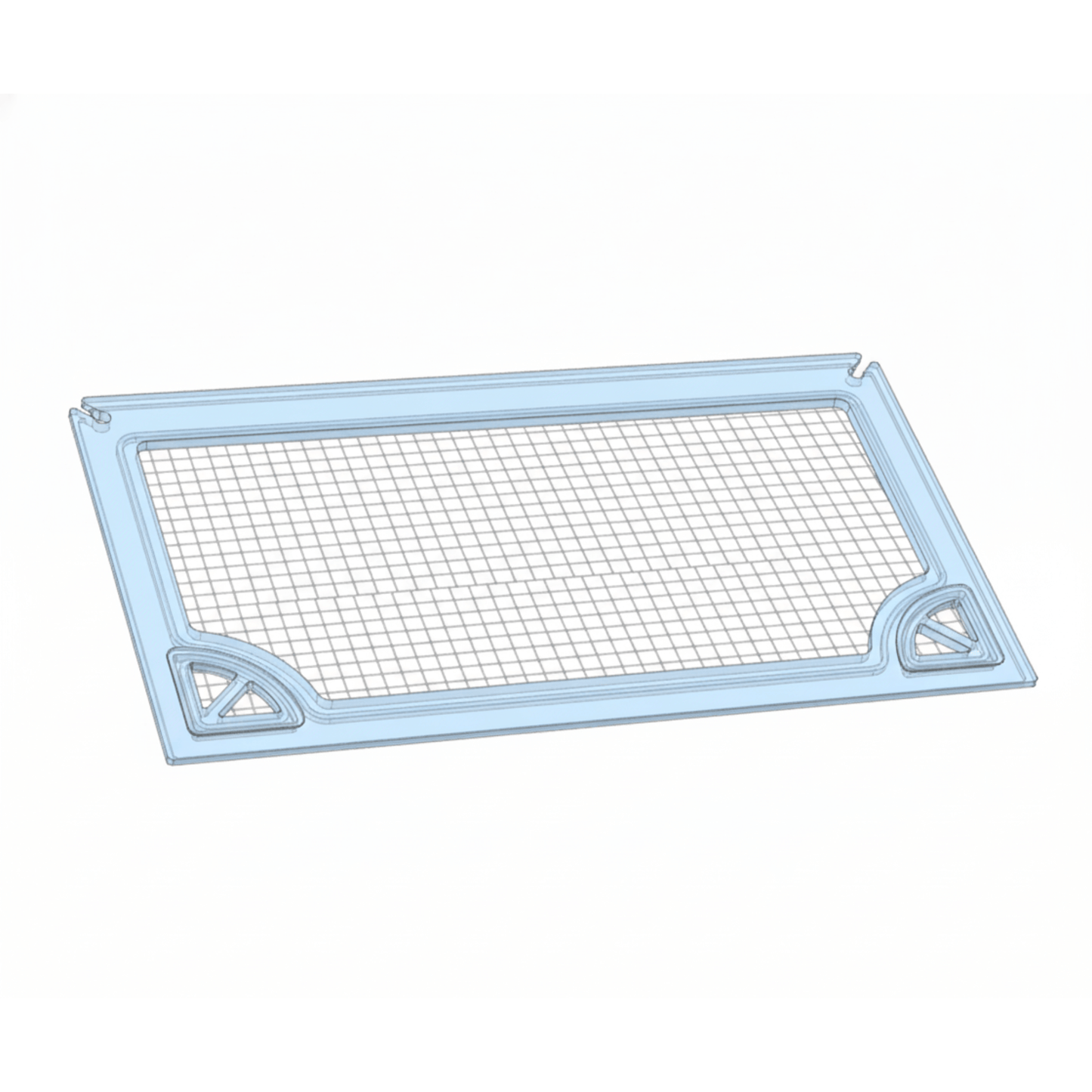 Salty Lids 3/8 and 1/2 inch polycarbonate aquarium lid for Red Sea Reefer 250 tank with screened ventilation and CNC cutouts