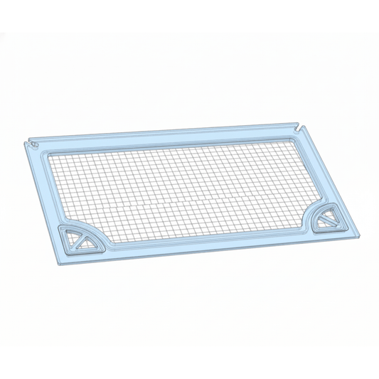 Salty Lids 3/8 and 1/2 inch polycarbonate aquarium lid for Red Sea Reefer 250 tank with screened ventilation and CNC cutouts
