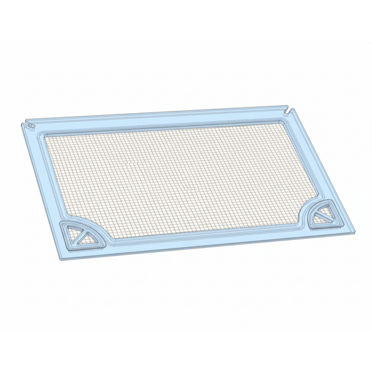 Salty Lids 3/8 and 1/2 inch polycarbonate aquarium lid for Red Sea Reefer 300 tank with screened ventilation and CNC cutouts