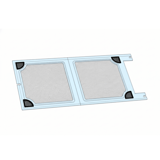 Clear polycarbonate aquarium lid with mesh screen by Salty Lids
