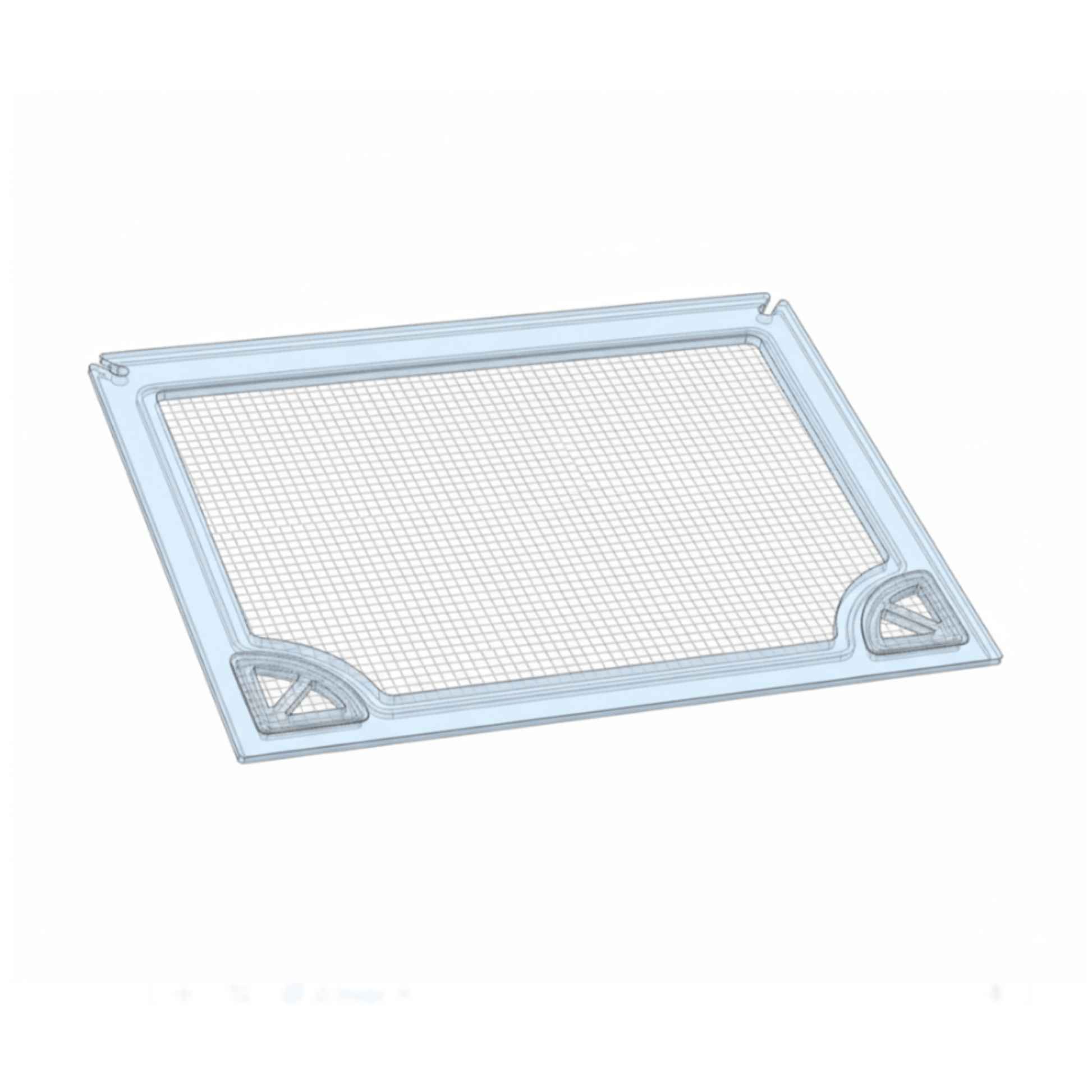 Salty Lids 3/8 and 1/2 inch polycarbonate aquarium lid for SCA 66 tank with screened ventilation and CNC cutouts