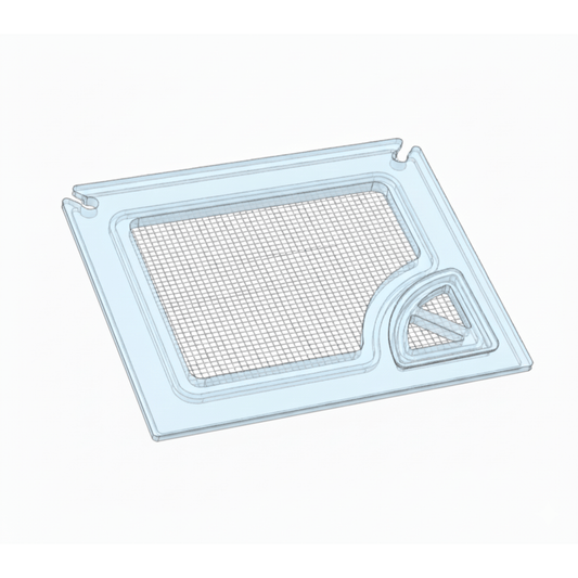 Salty Lids 3/8 and 1/2 inch polycarbonate aquarium lid for Ultum Nature Systems 40A AIO with screened ventilation and CNC cutouts