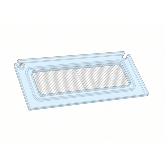 Salty Lids 3/8 and 1/2 inch polycarbonate aquarium lid for Ultum Nature Systems 45A AIO tank with screened ventilation and CNC cutouts