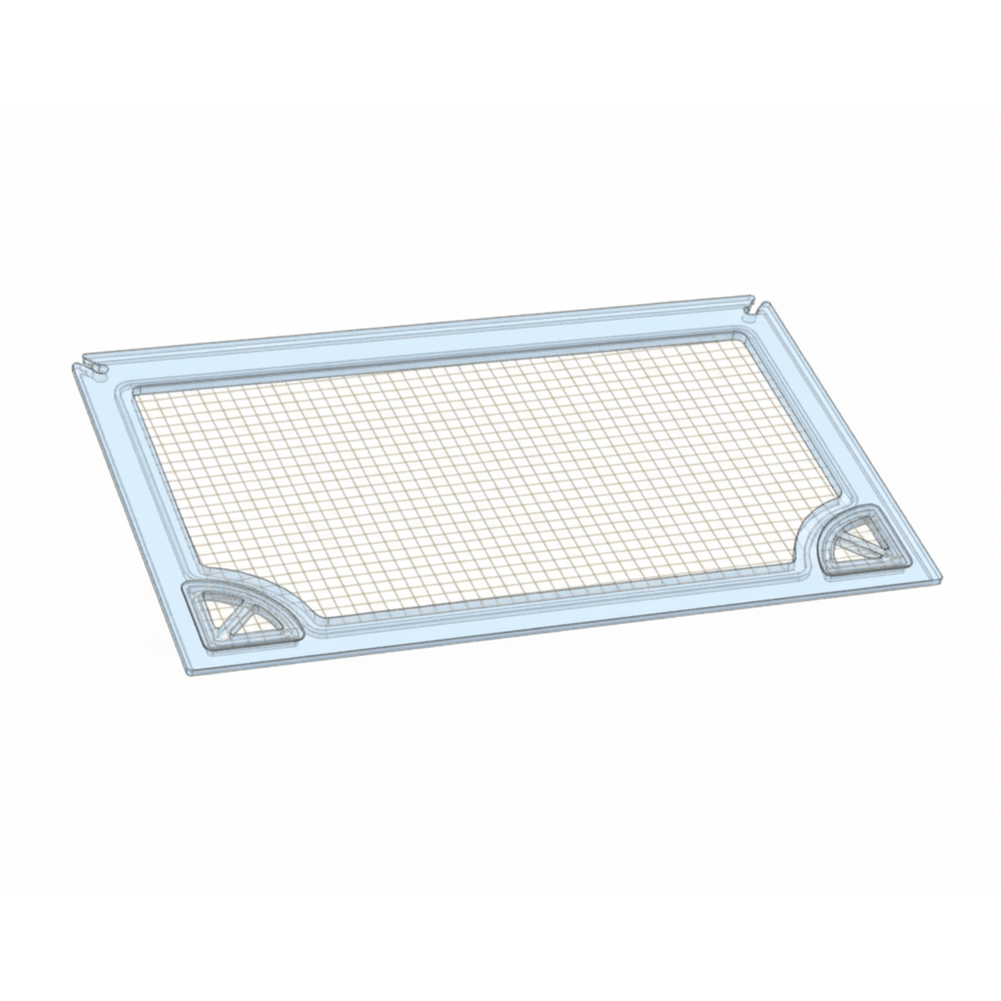 Salty Lids 3/8 and 1/2 inch polycarbonate aquarium lid for UNS R90 tank with screened ventilation and CNC cutouts