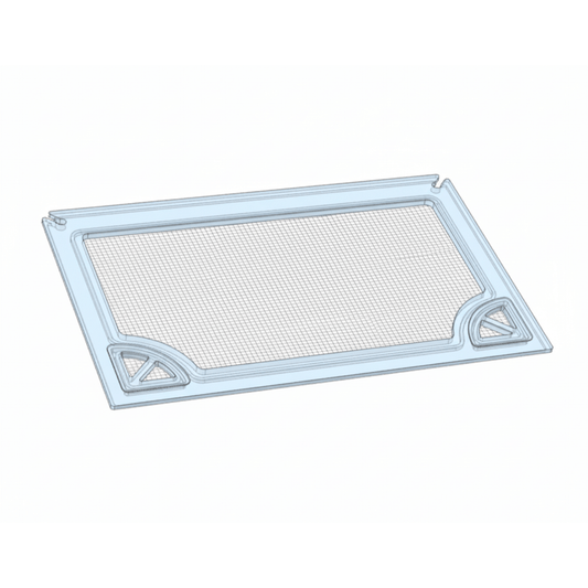 Salty Lids 3/8 and 1/2 inch polycarbonate aquarium lid for Waterbox AIO 50.3 Peninsula tank with screened ventilation and CNC cutouts