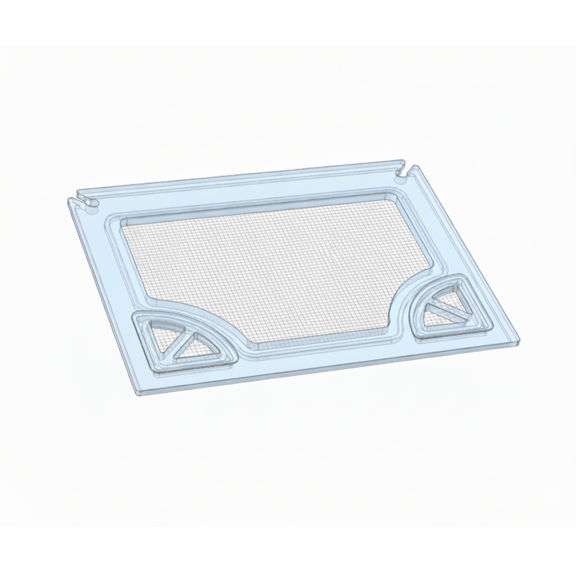 Salty Lids 3/8 and 1/2 inch polycarbonate aquarium lid for Waterbox Cube 25 Peninsula AIO tank with screened ventilation and CNC cutouts