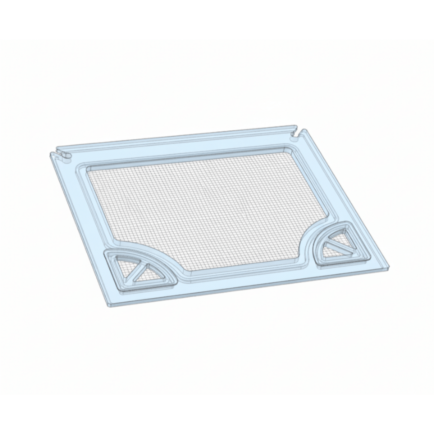 Salty Lids 3/8 and 1/2 inch polycarbonate aquarium lid for AQUATOP Recife ECO 40 AIO tank with screened ventilation and CNC cutouts