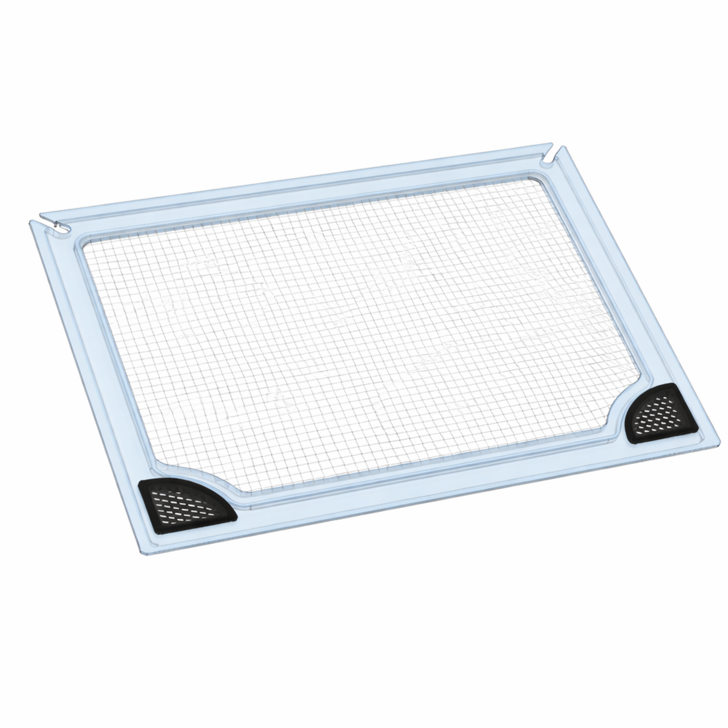 Clear polycarbonate aquarium lid with mesh screen by Salty Lids