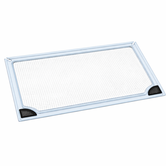 Clear polycarbonate aquarium lid with mesh screen by Salty Lids