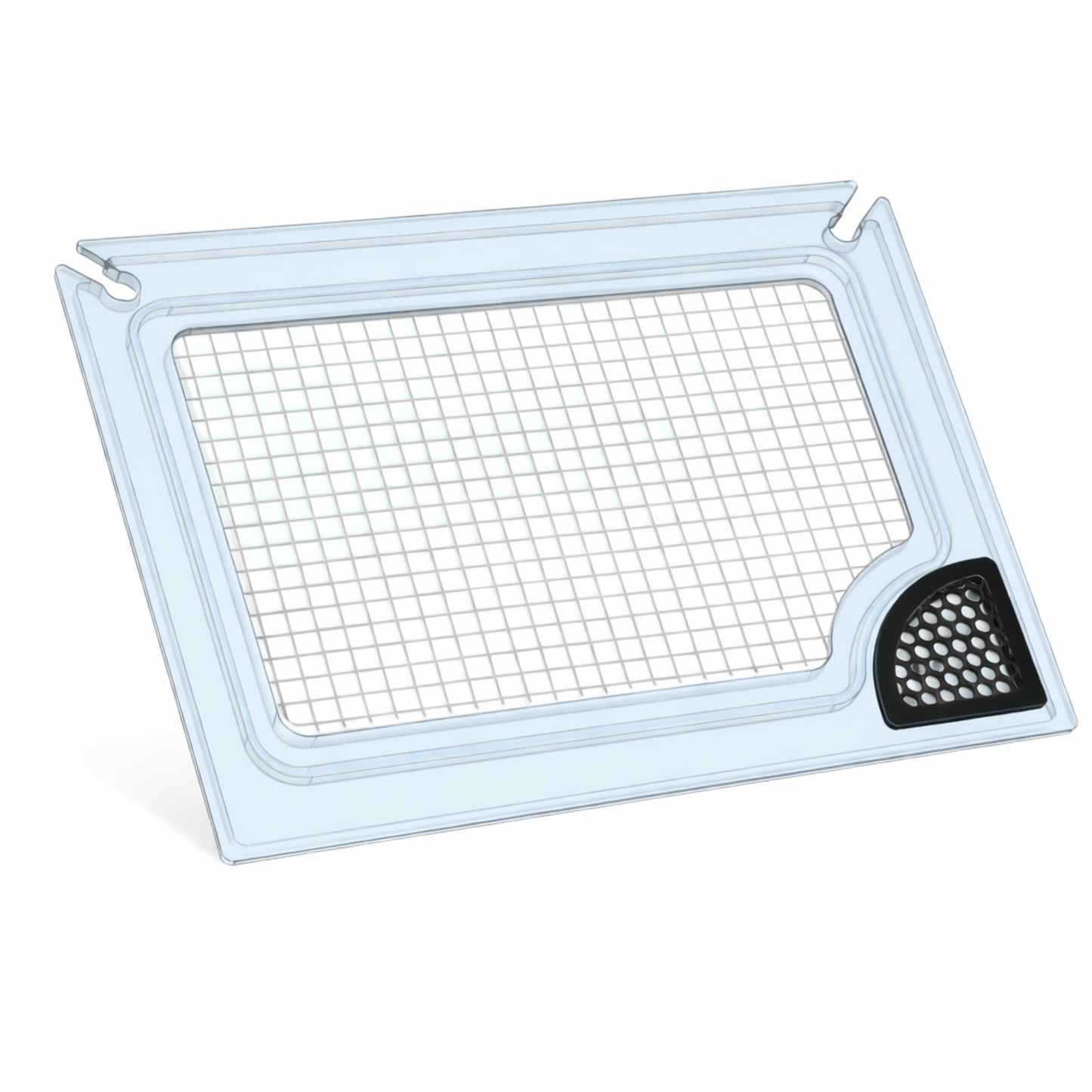 Clear polycarbonate aquarium lid with mesh screen by Salty Lids