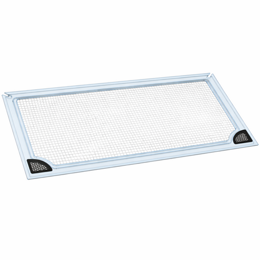 Clear polycarbonate aquarium lid with mesh screen by Salty Lids
