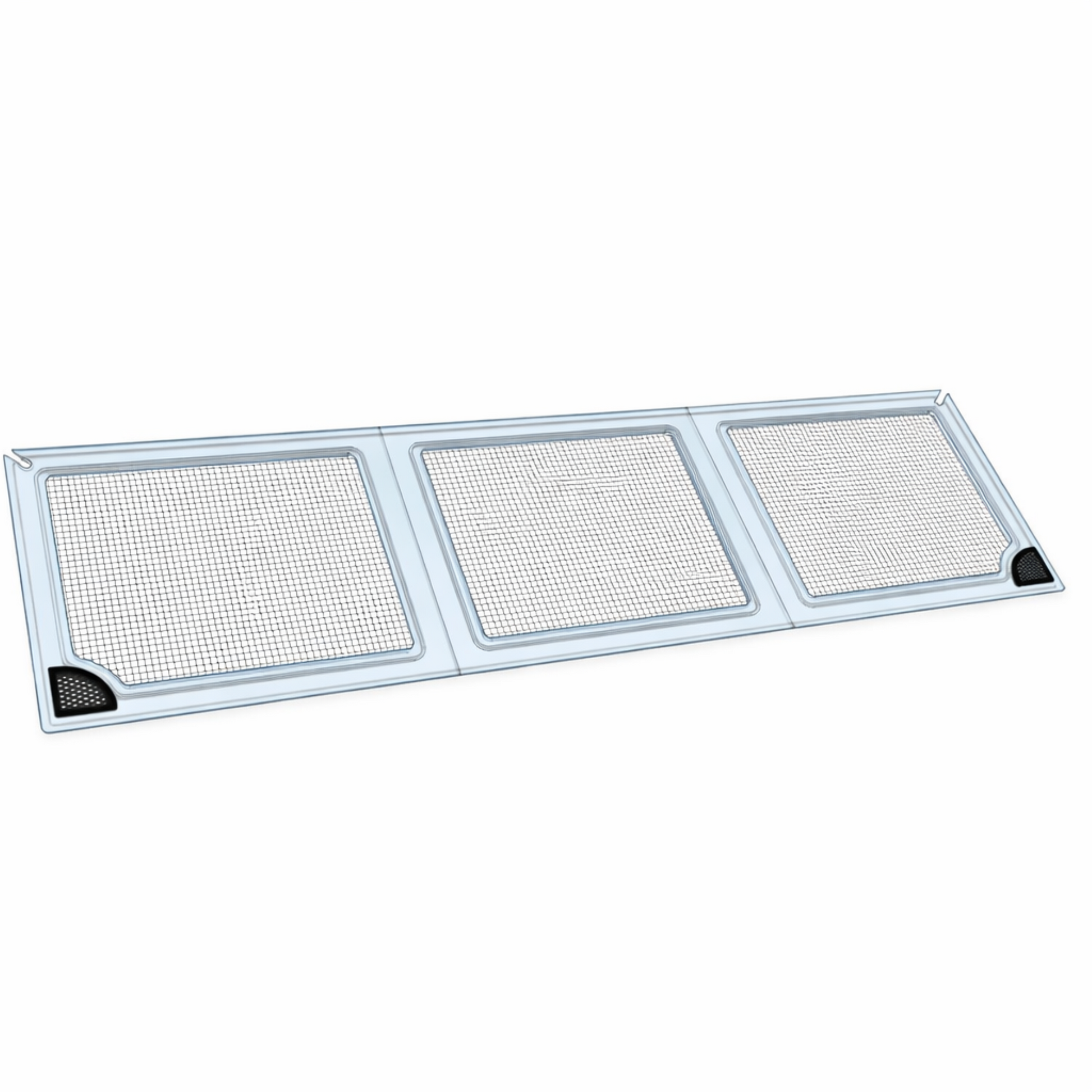 Clear polycarbonate aquarium lid with mesh screen by Salty Lids